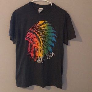 T-shirt with Indian head dress